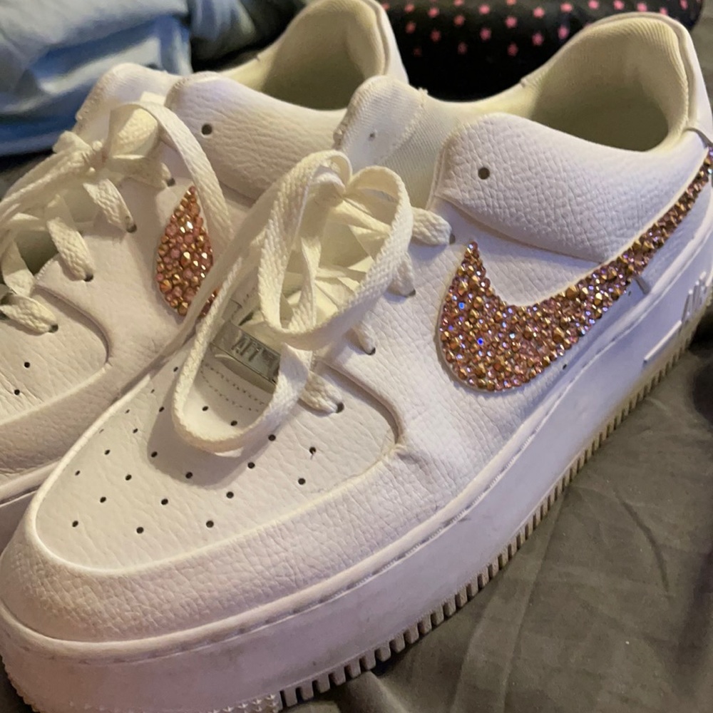 Custom Strassed Nike AF1 Sage